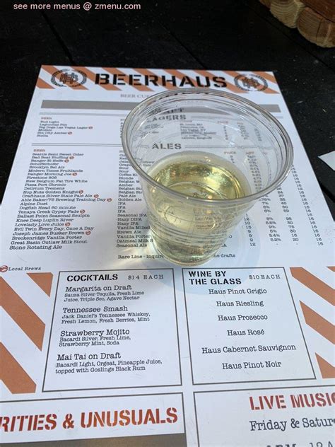 beerhaus menu.